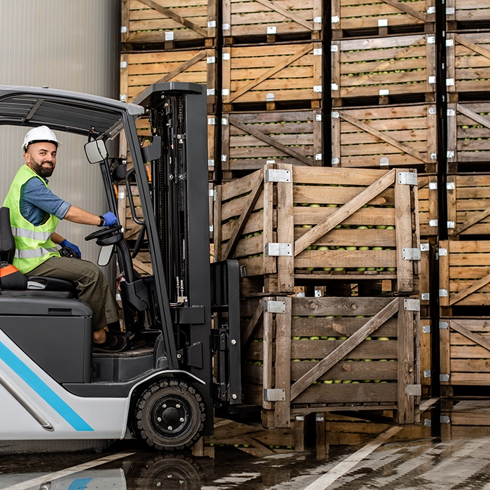 Electric forklift battery